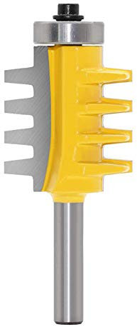 Gasea 8mm Tige Languette et Rainure Foret de Routeur Bit Routeur de Colle de Joint de Doigt Réversible de Rail Outil de Bricolage Pour le Fraisage du Bois Lame:3.2×7.96mm