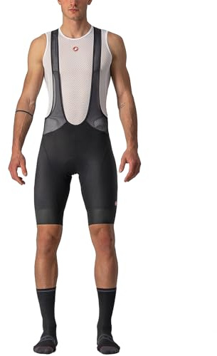 CASTELLI Endurance 3 Bibshort – Pantaloncini con Bretelle per Ciclismo, Fondello Ergonomico, Comfort e Performance