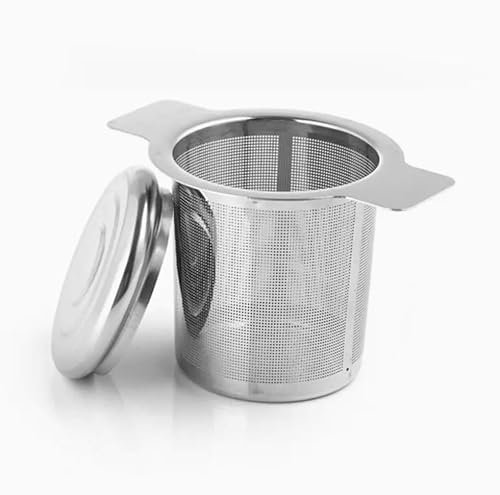 Premium Reusable Stainless Steel Tea Infuser - Fine Mesh Strainer for Loose Leaf Tea, Easy to Clean and Durable