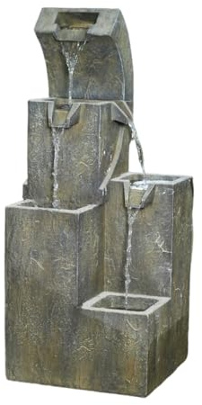 Petros Water Fountain Comprising 4 Tiered Cascade Waterfall