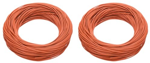 QUARKZMAN 26AWG Filo 26 Gauge Filo Intrecciato PVC Filo Di Collegamento, UL1007 Filo Di Rame Stagnato 30m/100ft Arancione Per Filo Di Collegamento Interno