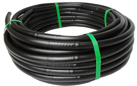 100 Drip Line Irrigation Hose Pipe 16mm – Built-in 2L/H Drippers Every 33cm – Pressure Compensating, UV-Resistant, Precise Watering for Gardens, Vegetables, Orchards & Rows