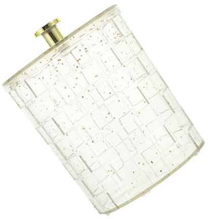 KONTONTY Caja De Almacenamiento Redonda Polvo para Almohadillas Cosméticas Hisopos De Algodón y Organización De Escritorio Baño Tocador