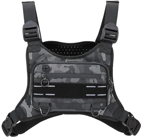 Bolso Pecho Hombre Deportivo | Deportiva Chaleco para Correr - Bolso Impermeable Ajustable Portátil para Teléfono para Correr Ciclismo Viaje Senderismo Trabajo