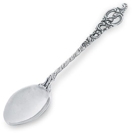AMBEDORA Pequeña cuchara de plata Roma para niño o niña, bautizo, regalo de cumpleaños