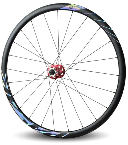 Juego De Ruedas para Bicicleta De Carretera 700C Llanta De Aluminio Ruedas Delantera Y Trasera Freno De Disco Liberación Rápida 9×100/10×135mm 24H para 7-12 Velocidades