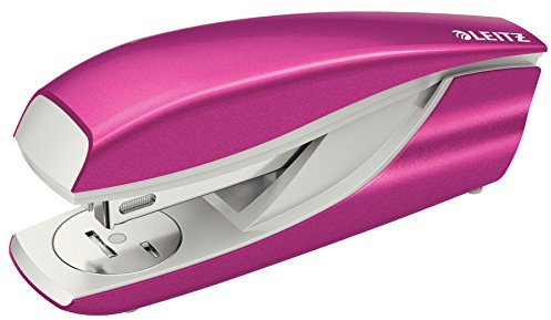 Leitz 5502 Stapler Half Strip Throat 60mm for 26/6 24/6 Capacity 30 Sheets Metallic Pink Ref 55022023
