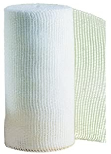 GIMA - Benda di Garza Idrofila Orlata 20 fili, 100% Cotone Candido Idrofilo, Bordo Orlato, senza Lattice, Misura 5 m x 10 cm, Astuccio da 100 Rotoli