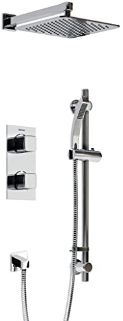 Bristan COBALT SHWR PK Complete Recessed Dual Control Shower Pack, Chrome