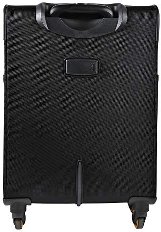 Exacompta 18934E Premium Trolley Exactive mit 15,6 Laptopfach und ausziehbarem Trolleygriff, wasserabweisend 3 USB Anschlüsse Reisetasche Reisekoffer ideal für Privat- und Geschäftsreisen, schwarz