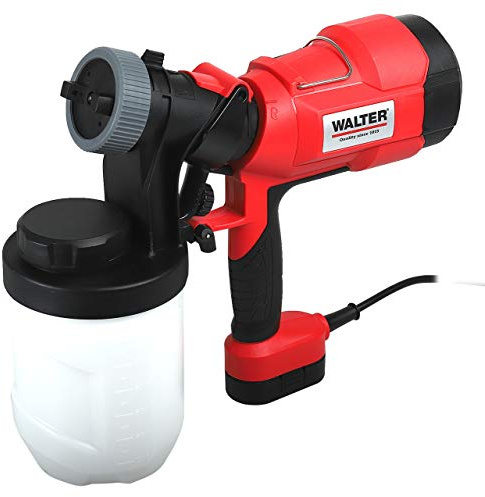 WALTER elektrisches Farbsprühsystem 2in1, 500W, inkl. Farb- und Lackbehälter, inkl. Zubehör, inkl Reinigungs-Zubehör,