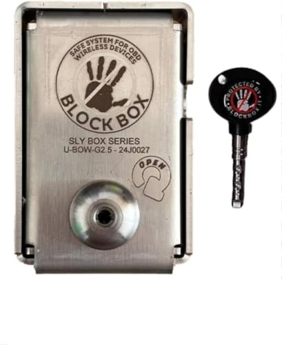 Block Box OBD Sly Series - Blindatura per Presa Dati OBD by BlockBox - Protezione diagnosi Auto - Acciaio Inox 304 - Chiave Netoma induplicabile Antifurto