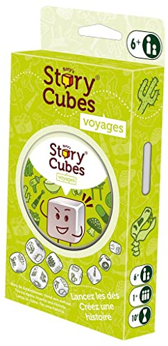 Zygomatic Story Cubes: Viajes, Juego de Dados para Contar Historias, Creatividad, A Partir de 6 Años, A Partir de 1 Jugador, 10 Minutos por Partida, Multilenguaje (Incluye Español)