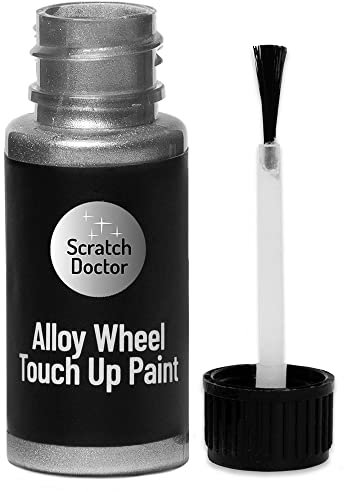 Scratch Doctor Alloy Wheel Touch up Paint Repair Car Rim Scratches, Scrapes Kerb Damage with Ease Gloss Finish (Silver)
