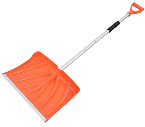 Pala de Aleación de Aluminio con Mango en Forma de D, Desprendible para Jardín, Camping y Emergencia al Aire Libre, 134.5 x 45 x 33 cm