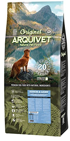 Arquivet Original Senior & Light - Cibo per Cani Adulti Anziani - Pollo e Riso - Cibo per Cani - Cibo secco per Cani - Alimentazione Canina - Cibo sano - 20 Kg