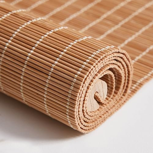 Natural Bamboo Roller Blind Outdoor Indoor Bamboo Roll Up Window Blind With Lift Blackout Roman Blinds For Windows Privacy Bamboo Blinds Outdoor For Patio Decorative Curtain 40-165cm Wide