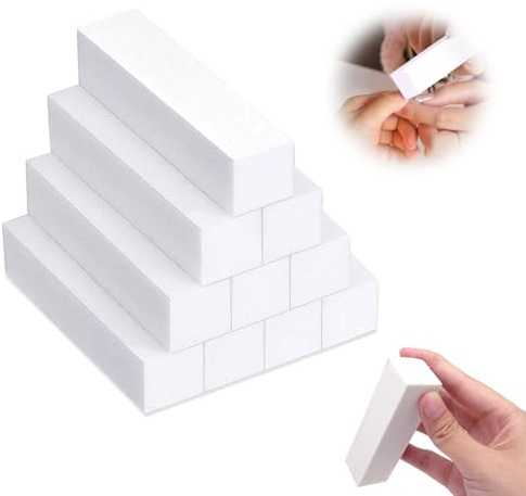 Set di 10 blocchi di lucidatura, per unghie, per manicure, pedicure e nail art