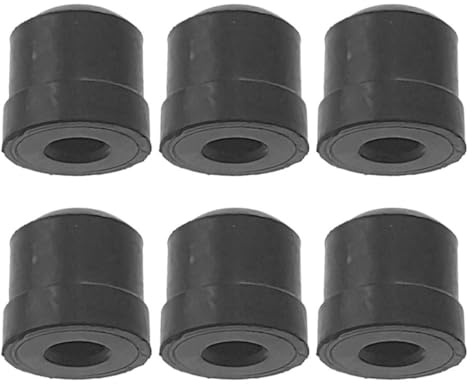 KALLORY 6pièces Lot de Patins Caoutchouc pour Coulisse de Trombone Embouts Antidérapants Amortisseurs de Bruit Protection Stable et Installation Rapide pour Instruments à Vent