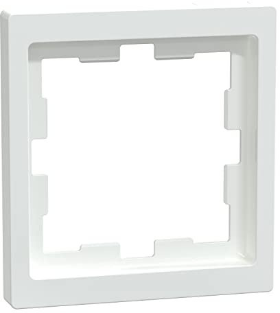 Schneider Electric Merten D-Life-Rahmen für Steckdosen und Schalter, 1-fach, System Design, lotosweiss, Artikelnummer MEG4010-6535, 1 Stück