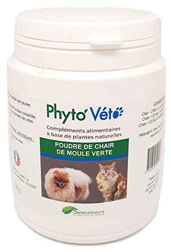 Selena Nature Poudre de Chair de Moule Verte Chien Chat