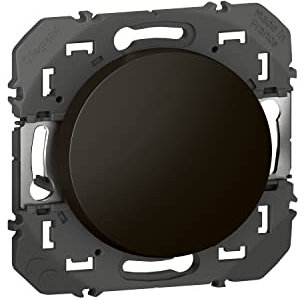 LEGRAND - Interrupteur Mural Simple ou Va-et-vient 10AX dooxie - Commande d'Éclairage (Sans Plaque) - Prêt à Installer - Fabriqué En France - Noir