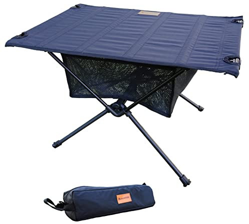 NACETURE Ultralight Backpacking Table - Collapsible Camping Table with Storage Mesh for Camping Gear Accessories, Hiking, Mountaineering, Outdoor Travel