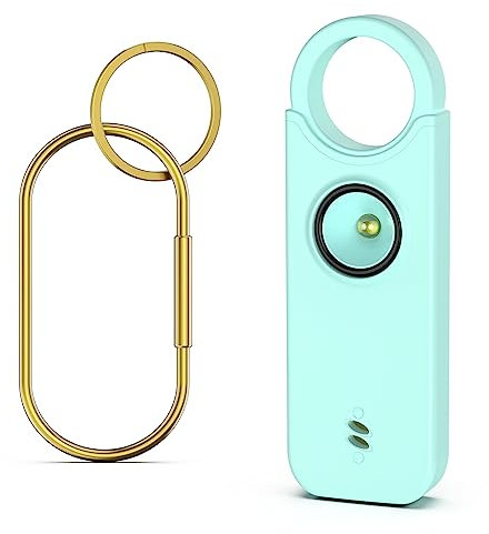 ORIA Persönlicher Alarm, 135dB Sirene Schrillalarm, Aufladbar Sirene Selbstverteidigung Sicherheit Schlüsselanhänger mit LED Lampe, Sicherheit Schlüsselanhänger, Notfallalarm für Frauen Kinder - Blau