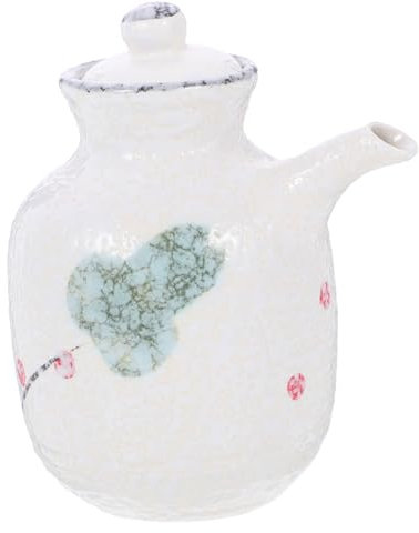 Mikinona Distributore Di Salsa in Ceramica Porta Aceto Bottiglia Di Per Condimento Per Insalata Accessorio Decorativo Da Cucina