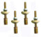 4 Sets Half Moon Washer Bolts, 4 in 1 Furniture Connecting Fittings with Half Moon Connectors Table Bed Assembly Fasteners for Cabinets, Bunk Beds, Headboards - M8*90mm