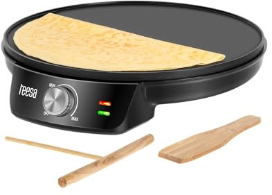 Teesa pannkaka elektrisk pannkaka stekpanna 30 cm 1 200 W temperaturkontroll TSA3235