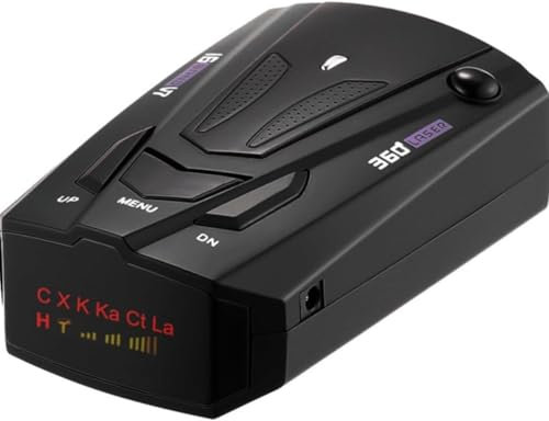 Radarwarner Für Auto,Hochreichweiten-Blitzerwarngerät Mit 360° Schutz & Sprachansagen Für Fahrzeuge Elektronischer Geschwindigkeitsmesser, Blitzerwarner