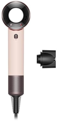 Dyson Supersonic Travel™ Asciugacapelli Rosa Ceramica/Oro Rosa – Compatto, Asciugatura Rapida, 1220W, Voltaggio Universale, Controllo Intelligente del Calore, Compatibile con Accessori Supersonic