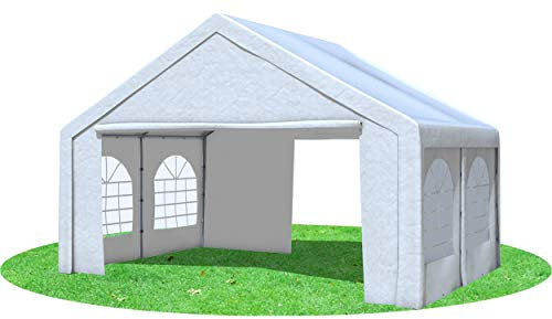 Stabilezelte Partyzelt 5x4 m Modular Pro PE 240 g/m² wasserdicht inkl. Seiten Festzelt Gartenzelt Weiss