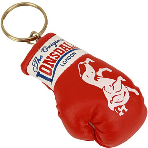 Lonsdale London MINI BOXING GLOVES Keyring Men Key Chain Mini Boxing Gloves Key Chain Red, tamaño:OneSize