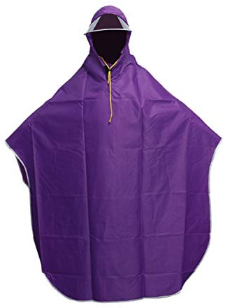 BESPORTBLE Camping Rain Poncho Cycling Rain Cape Blazer Hiking Poncho Hooded Coat Cape coat Jacket for Men Women with Hood Purple Equipment Miss proof