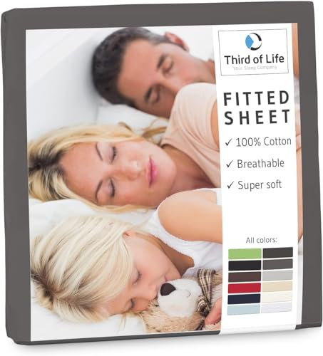 Spannbettlaken 100x200 cm aus 100% natürlicher Baumwolle I Das atmungsaktive & fusselfreie Bettlaken ALBA ist elastisch & weich I Designed in Germany I Langlebiger Jersey-Bettbezug I 100x200cm