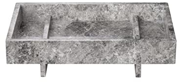 blomus Tablett -ABENTO- Serviertablett Organizer aus Marmor | Farbe Sharkskin