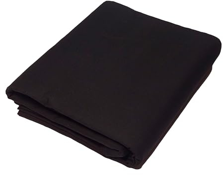 FT 94”/238cm Wide Polycotton Fabric by the Metre (Black, 1m) | Fabric for Sheeting, Sewing, Dressmaking, Arts, Crafts, Curtains & DIY Projects