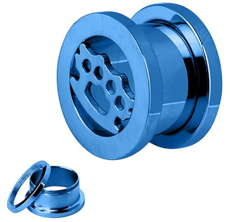 Taffstyle Flesh Tunnel öronplugg öronpiercing hängande ring stil, 12MM