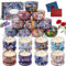 UCAMP 18pcs Duftkerzen Geschenkset,Aromatherapie Kerzen Set,SojaWachs Aroma Kerzen,Blumen Aroma Kerzen,Natürliches Sojawachs Kerze,Aromatherapiekerzen Natürliches,Duftkerzen Set,Geschenke für Frauen