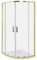 Cabina de ducha vidrio templado puerta doble corredera dorado 90 x 90 x 185 cm Jukatan