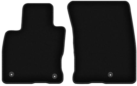 Wielganizator Velours Vorne Fußmatten passend für Ford Kuga MK3 (2019-) | Qualität: Basic - Genaue Passform, rutschfeste Untregrund 2-teilig - Schwarz