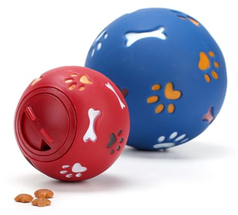 Kisangel Juguete para Perros Fugas De Comida Creativo y Educativo, Material Seguro y Duradero, Tamaño Grande Rojo, Apto para Entrenamiento y Entretenimiento De Mascotas