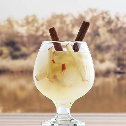 6x Misket 390ml Copas de Brandy - Larga Coñac Vino Puerto Whisky Balón Vasos para Beber Conjunto de Caja de Regalo - by LAV