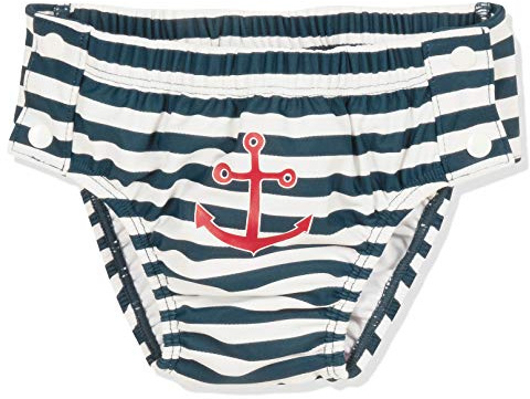 Playshoes Pantalones de Pañales con Protección UV Unisex niños, Marítimo para Botones, 86-92