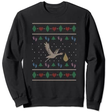 Pull moche de grossesse motif cigogne Sweatshirt