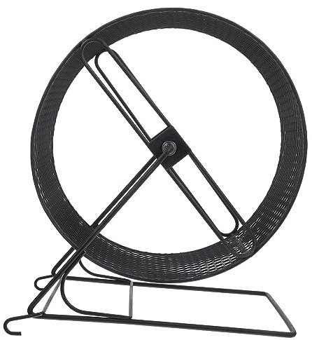 BUGUUYO Hamsterrad Mit Gestell Hamster-laufrad Aus Eisenmaterial Robust Und Langlebig Für Kleine Haustiere Wie Hamster Goldbären Und Eichhörnchen