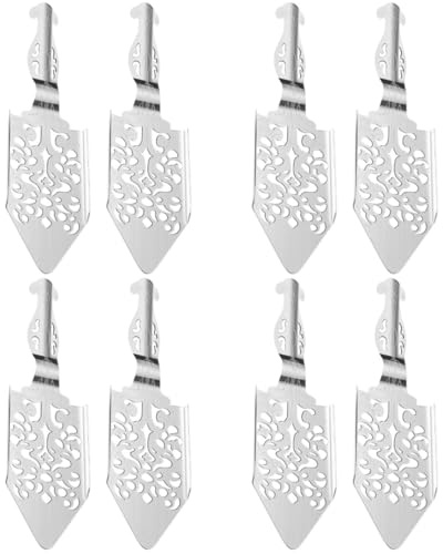 TOPBATHY 8 Stk Absinth Löffel Haushalts-absinth-tropfer Trinkbrunnen Für Partys Absinth Tropfglas Wasserbrunnen Aus Edelstahl Zuckerwürfel Multifunktion Rostfreier Stahl