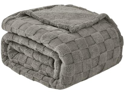 Good Nite Manta Plaid Suave y Cálida de Cuadros - Manta Sofa y Mantas para Cama, Blanket para Cama Grande, Mantas Cuatro Estaciones para Primavera Verano Otoño e Invierno